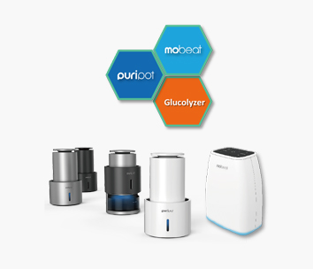 puripot, mobeat and Glucolyzer product line-up